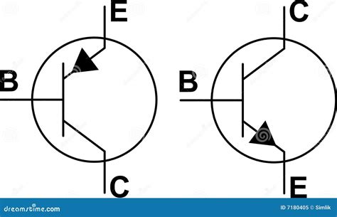 transistor npn pnp symbol